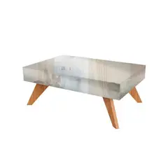 GENERICO - Mesa De Centro Retro 90 Cm 100% MDF Con Espejos