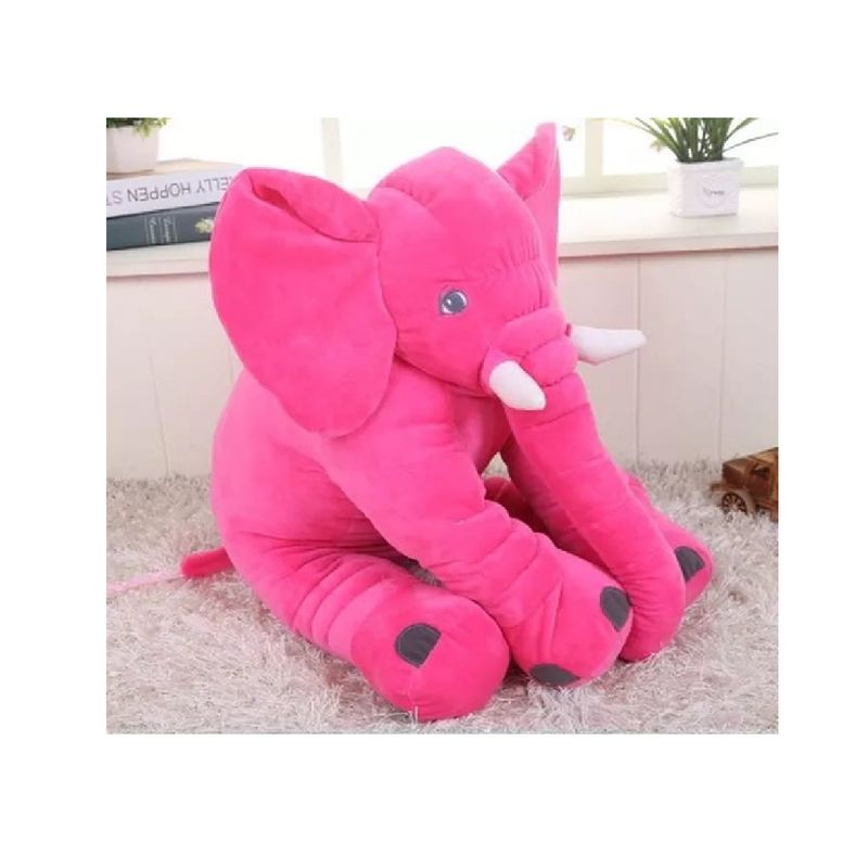 GENERICO - Peluche de apego elefante para bebés 40cm fucsia