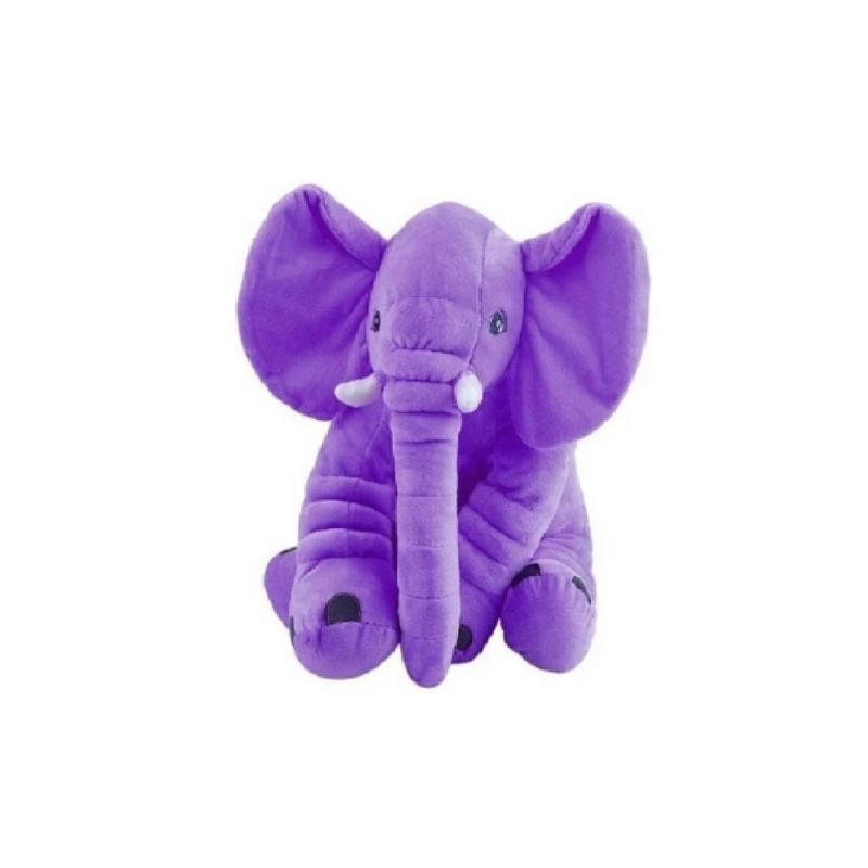 GENERICO - Peluche de apego elefante para bebés 40cm MORADO