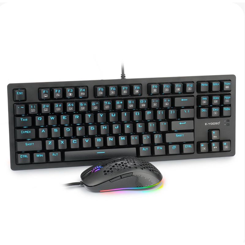 GENERICO - Teclado Mecánico Gamer E-Yooso Z737 Black Rgb