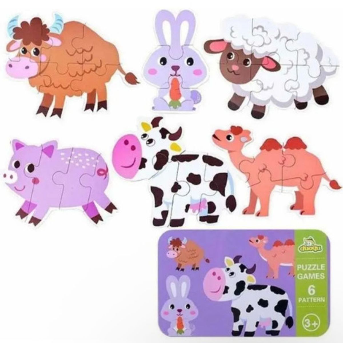GENERICO - Puzzle Rompecabezas Juguete Didáctico Madera Niños