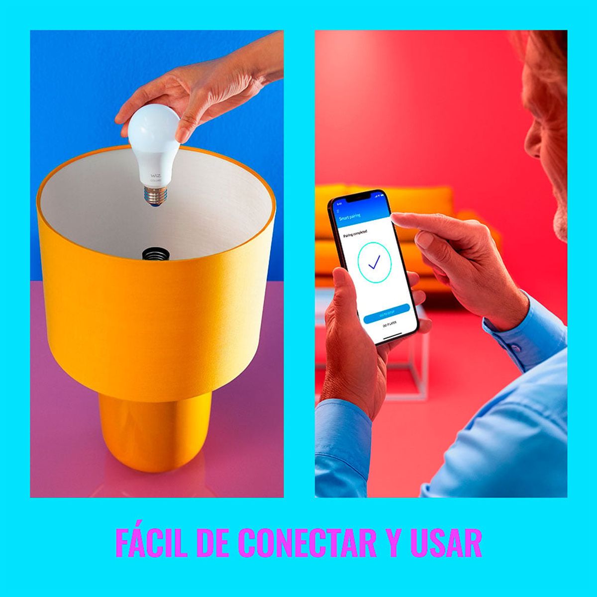 WIZ - Ampolleta WiFi y Matter Wiz de 60W E27