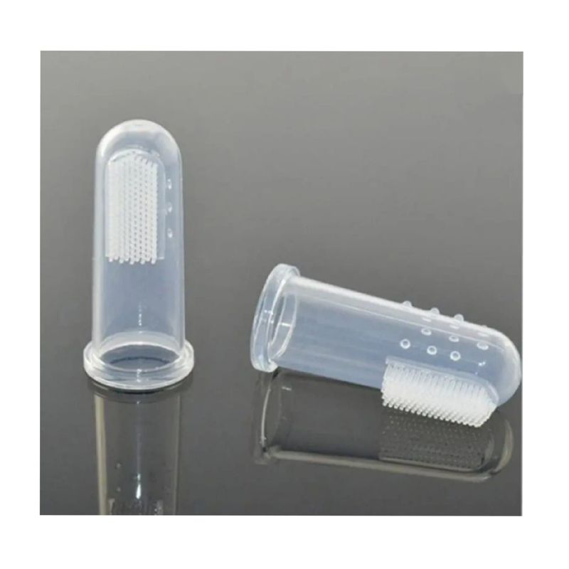 GENERICO - SET 4 Cepillo de silicona para limpieza de dientes .