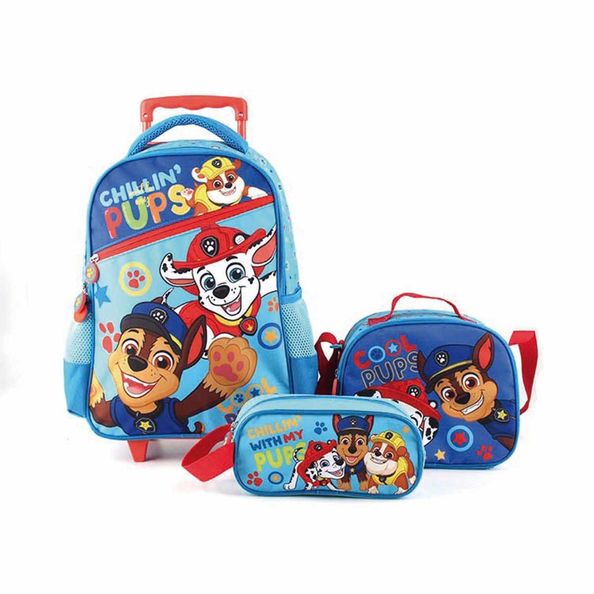 INTEK GAMES - Mochila paw patrol tripack - mochila + lonchera + estuche