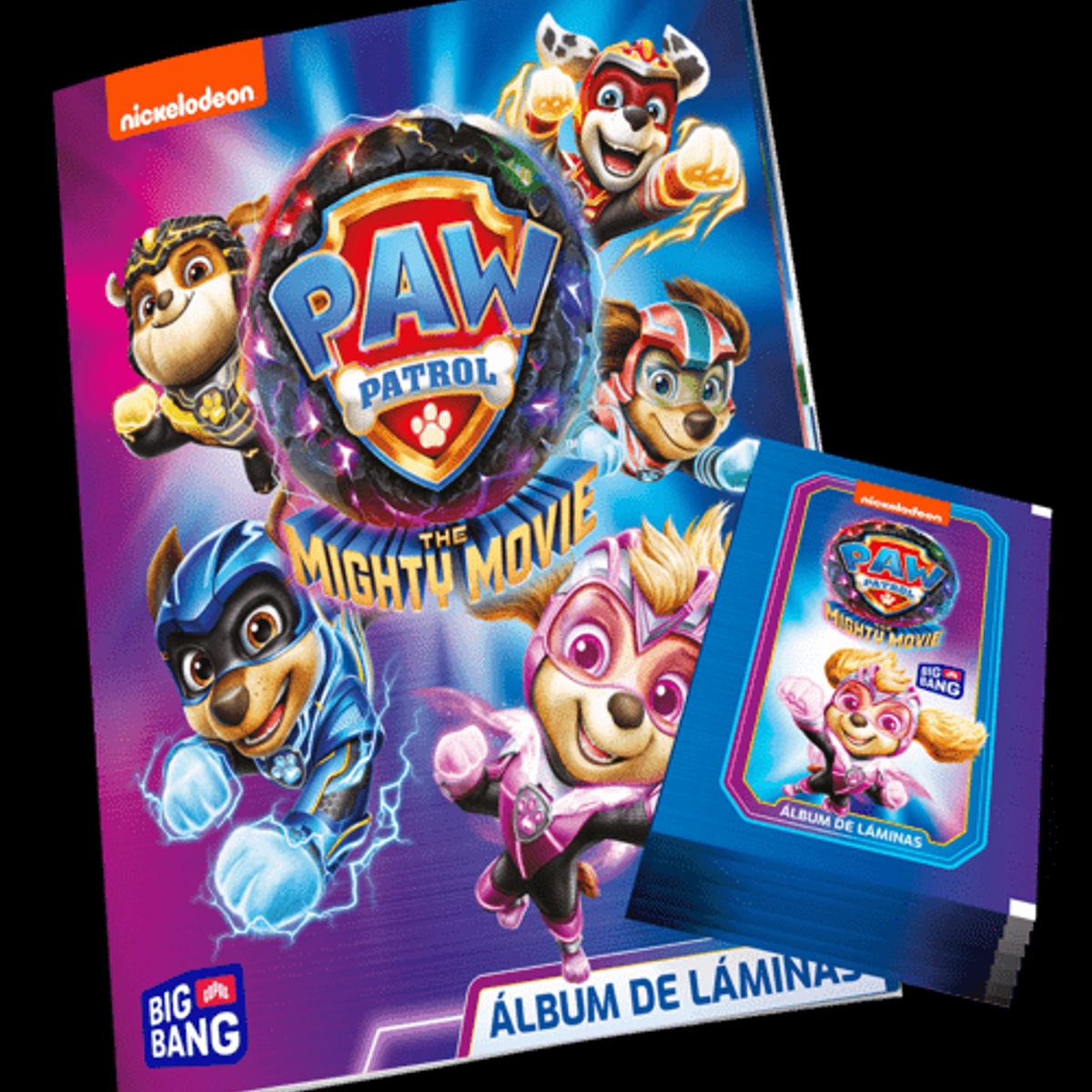 COPAG - ÁLBUM TAPA BLANDA PAW PATROL THE MIGHTY MOVIE + 50 SOBRES