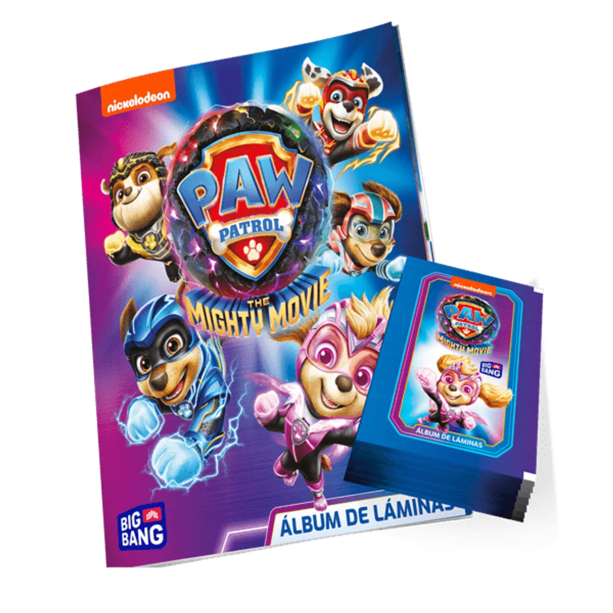 COPAG - ÁLBUM TAPA BLANDA PAW PATROL THE MIGHTY MOVIE + 50 SOBRES
