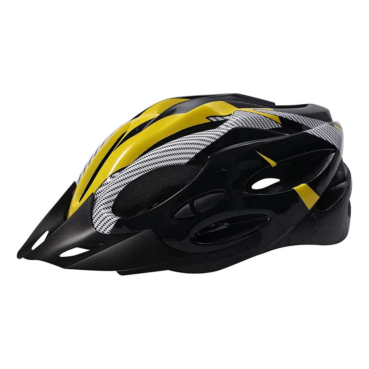 IMPORTCLICK - Casco Amarillo Bicicleta Profesional Full Seguridad Luz - Amarillo