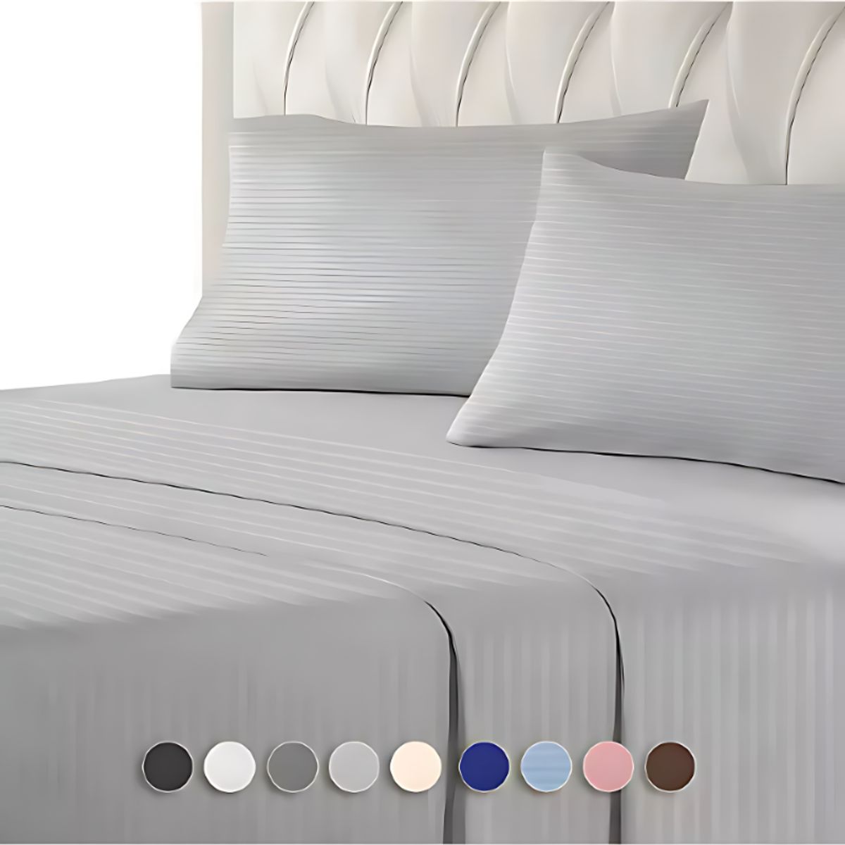 GENERICO - Juego Sábanas De Lujo 2 Plazas Microfibra Ultra Suave 4 Pzas