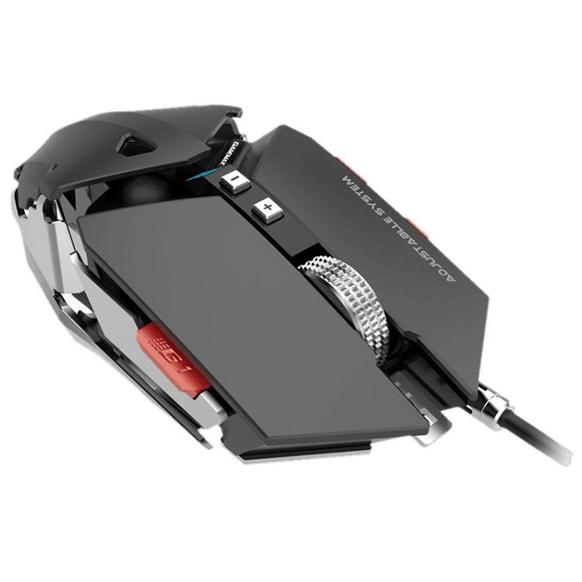 GAMEMAX - Mouse Gamer Gamemax GX-9, 10 Botones, 4000DPI, Wired, Negro