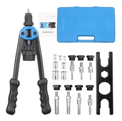 GENERICO - 110pc Remachadora Tuerca Mandril M3 A M12 Remache Ciego