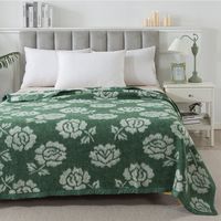 FRAZADAS CLASSIC JACQUARD VERDE 15 PLAZA