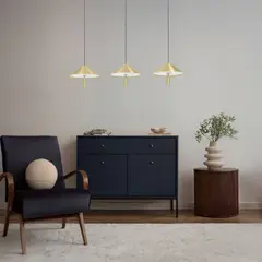 EGLO - Lámpara Colgante Paraguay Acero Negro 3X12W IP20.