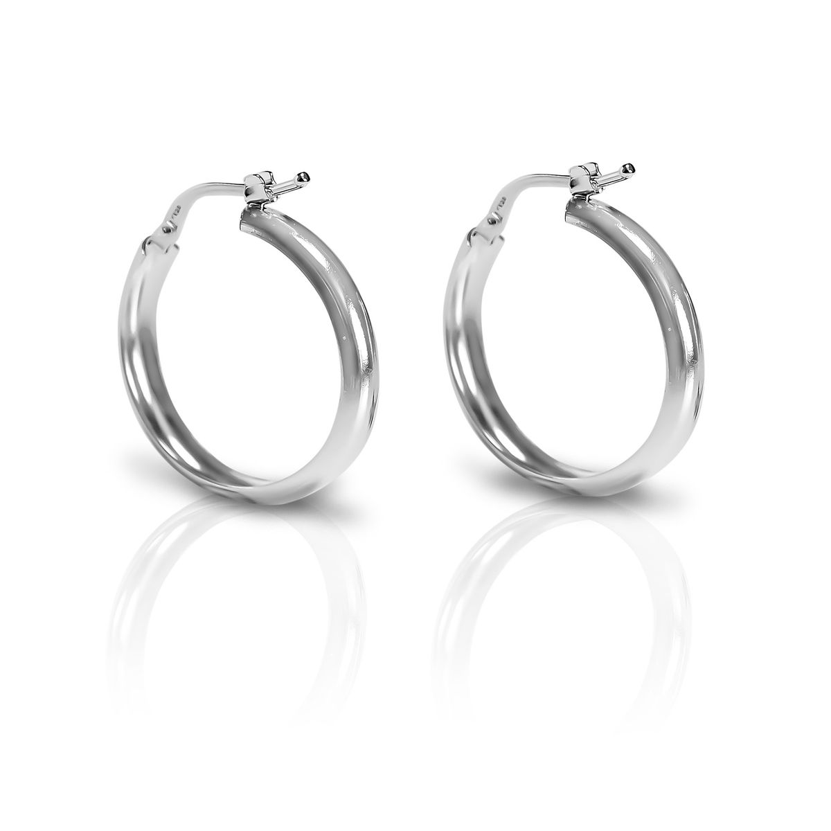 COGGIOLA - Aros Argolla Bisagra 23mm Plata Fina 925