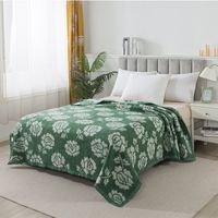 FRAZADAS CLASSIC JACQUARD VERDE 2 PLAZAS
