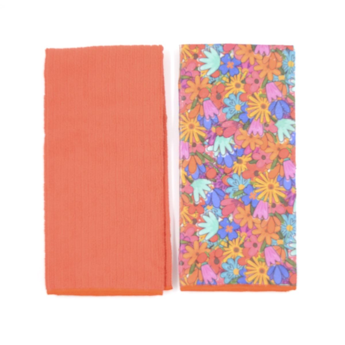 BYB - Paño de cocina naranjo rojo