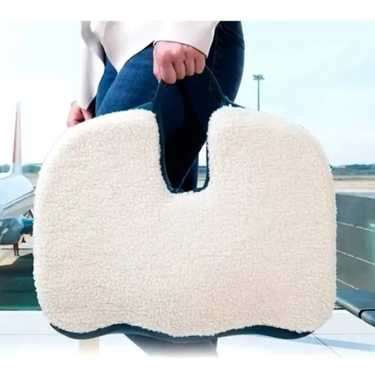 GENERICO - Cojín Asiento De Coche Ergonómico Ortopédico Silla