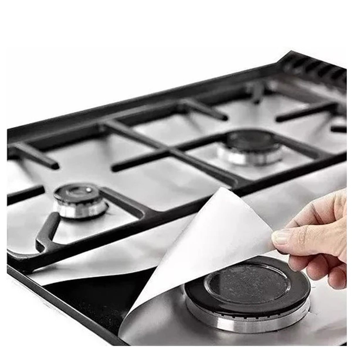 GENERICO - 24 Laminas Protector Cocina Aluminio Hoja Papel Mantequilla