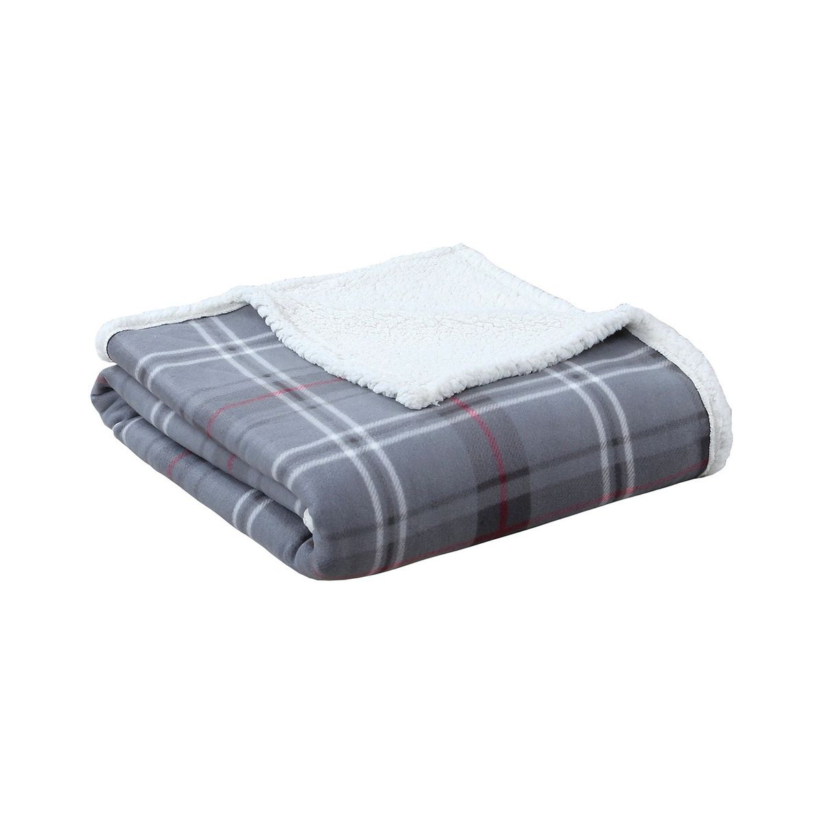 ANDES - FRAZADA ANDES CHIPORRO ESCOCES GRIS 2 PLAZAS