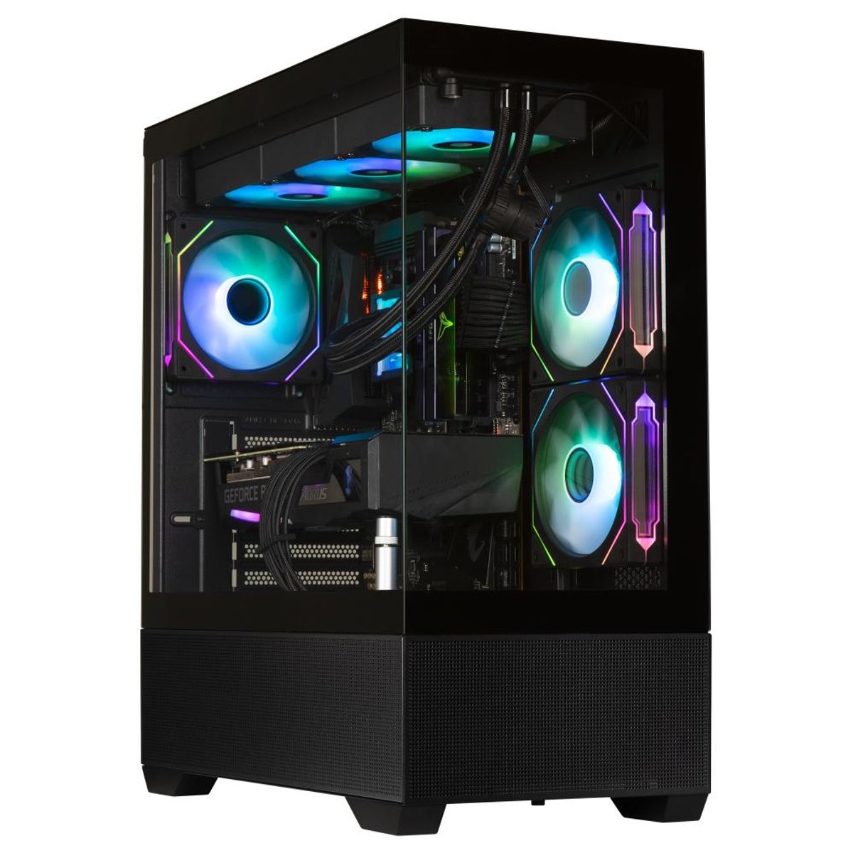 BITFENIX - Gabinete BitFenix ​​Ceto Cubi ATX 3 Ventiladores Negro