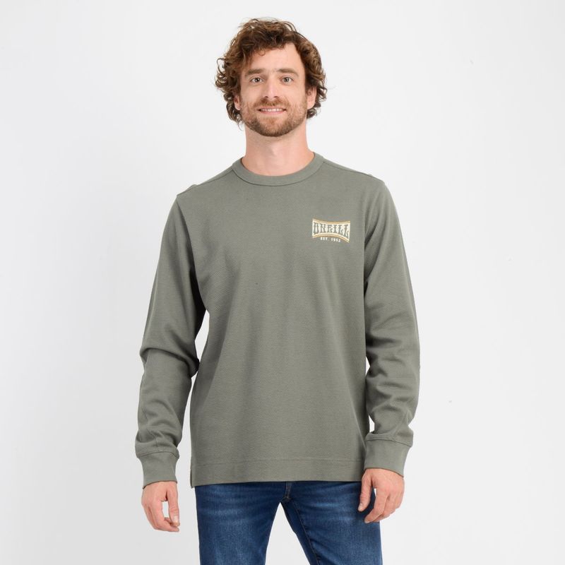 O'NEILL - POLERA MANGA LARGA BULDGE  BEIGE