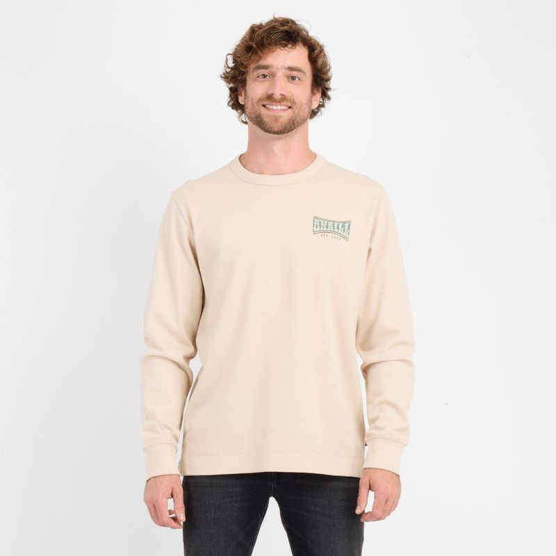 O'NEILL - POLERA MANGA LARGA BULDGE  BEIGE