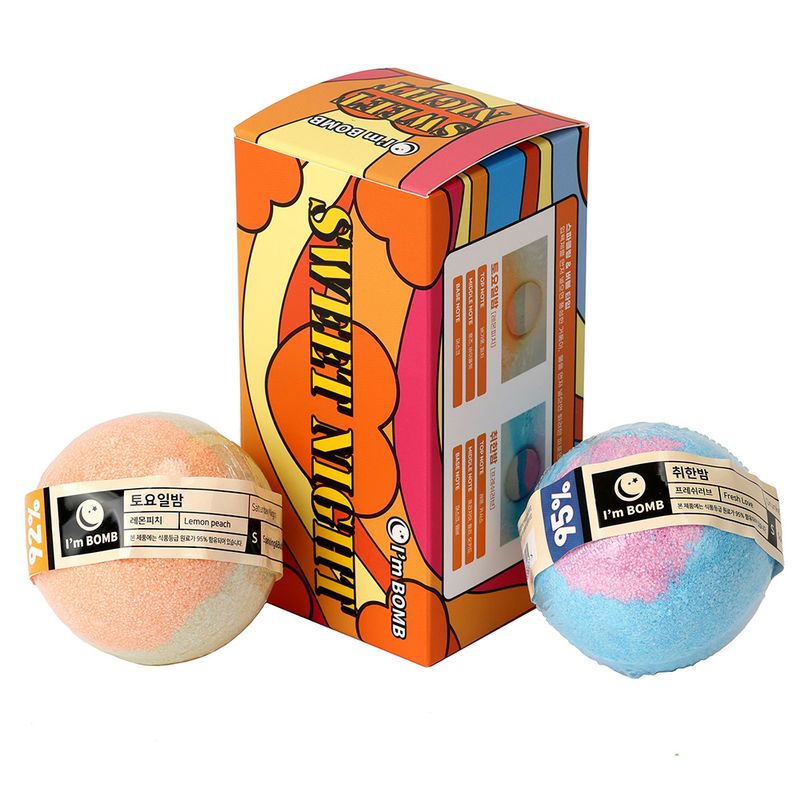 I'M BOMB - Set De 2 Bombas De Tina Con Aroma Sweet Night 120g Im Bomb