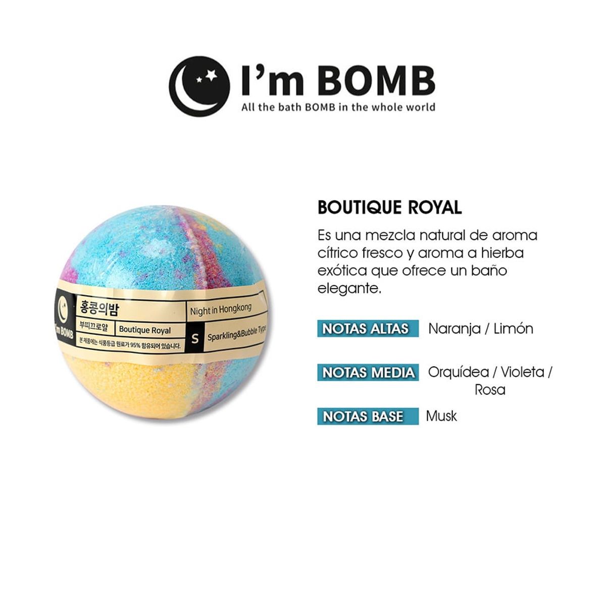I'M BOMB - Bomba De Tina Efervescente Boutique Royal 120g Im Bomb