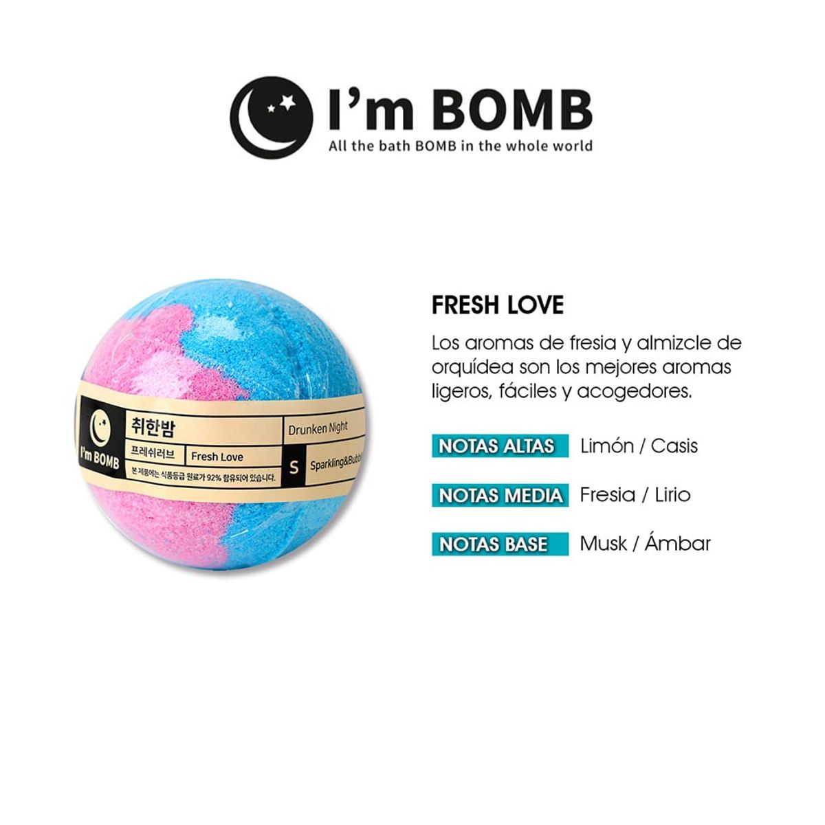 I'M BOMB - Bomba De Tina Efervescente Fresh Love 120g Im Bomb