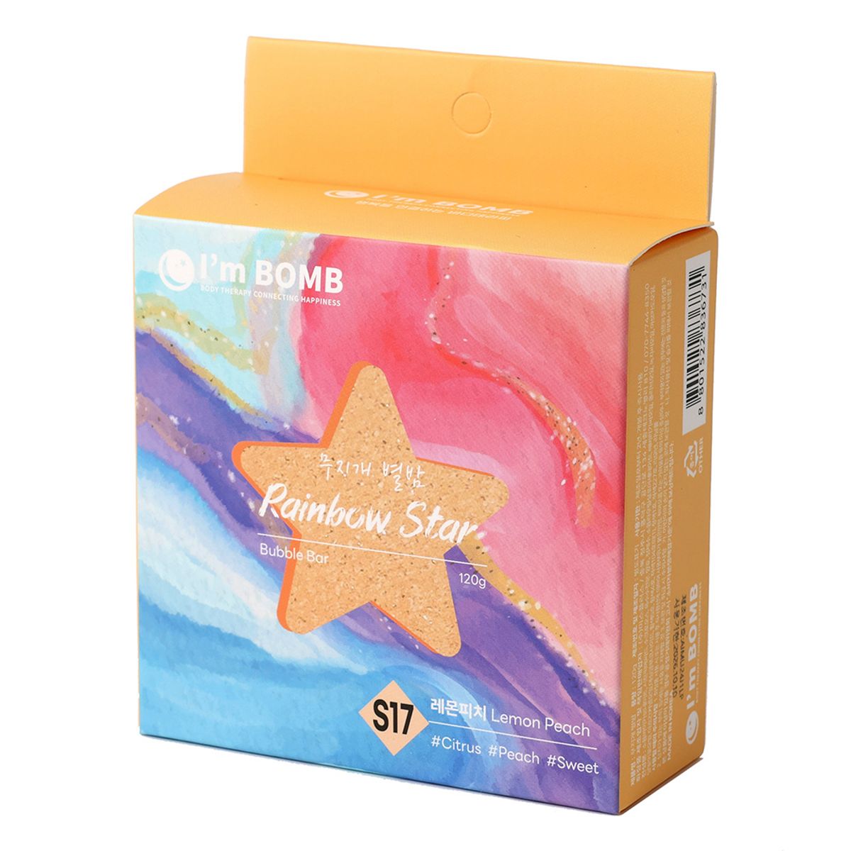 I'M BOMB - Bomba De Tina Rainbow Lemon Peach 120g Im Bomb