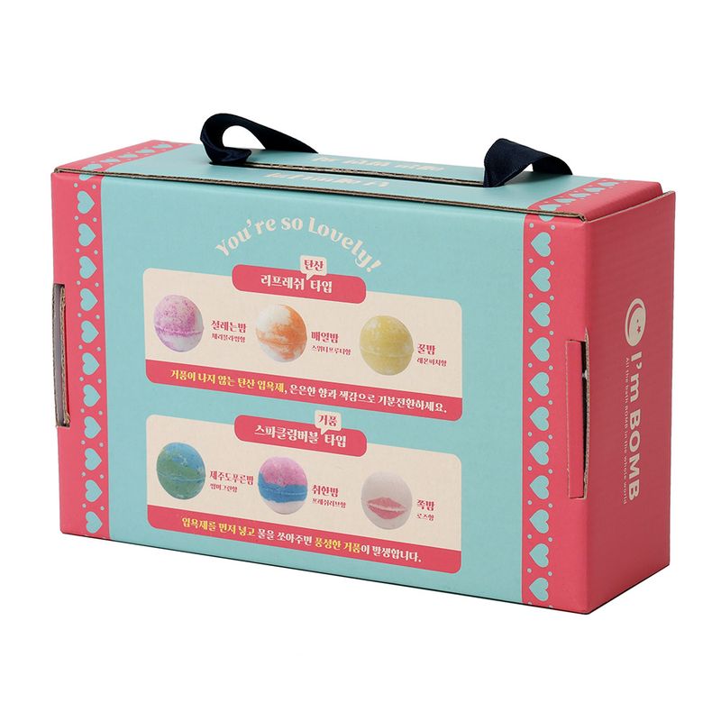 I'M BOMB - Set De 6 De Bombas De Tina Con Aroma Lovely 120g Im Bomb