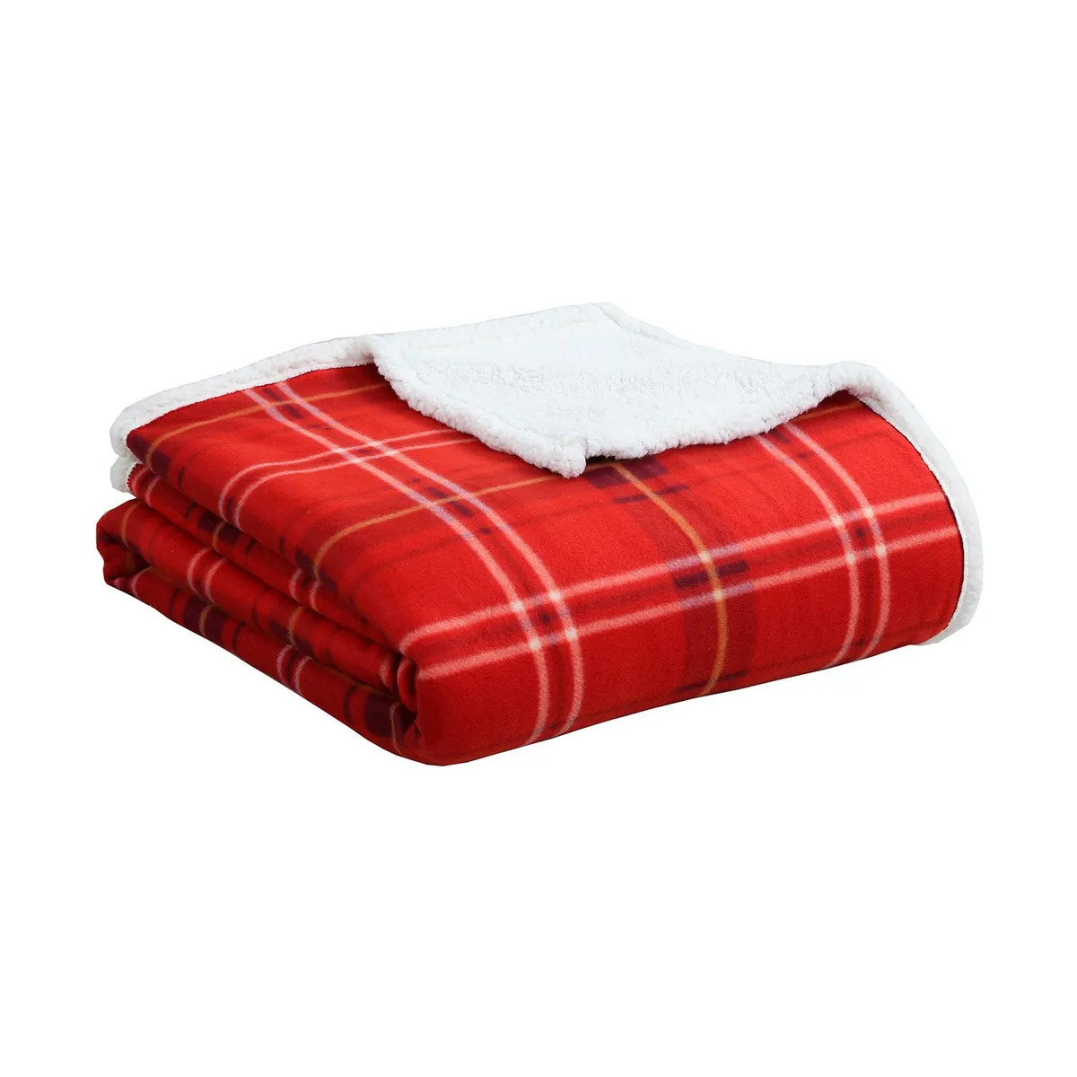ANDES - FRAZADA ANDES CHIPORRO ESCOCES ROJO KING
