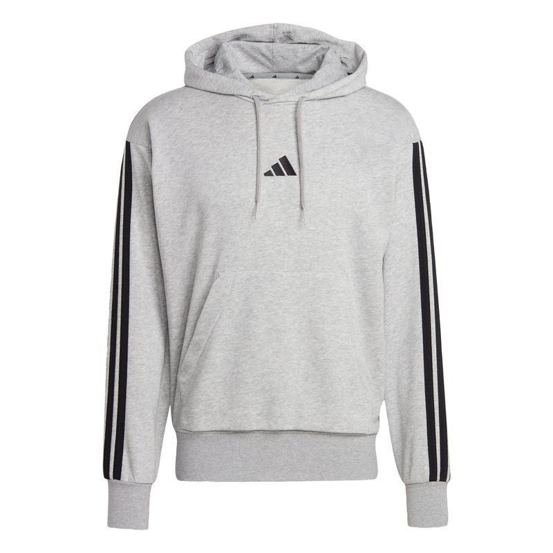 ADIDAS - Polerón con Capucha Essentials 3 Tiras Felpa Francesa