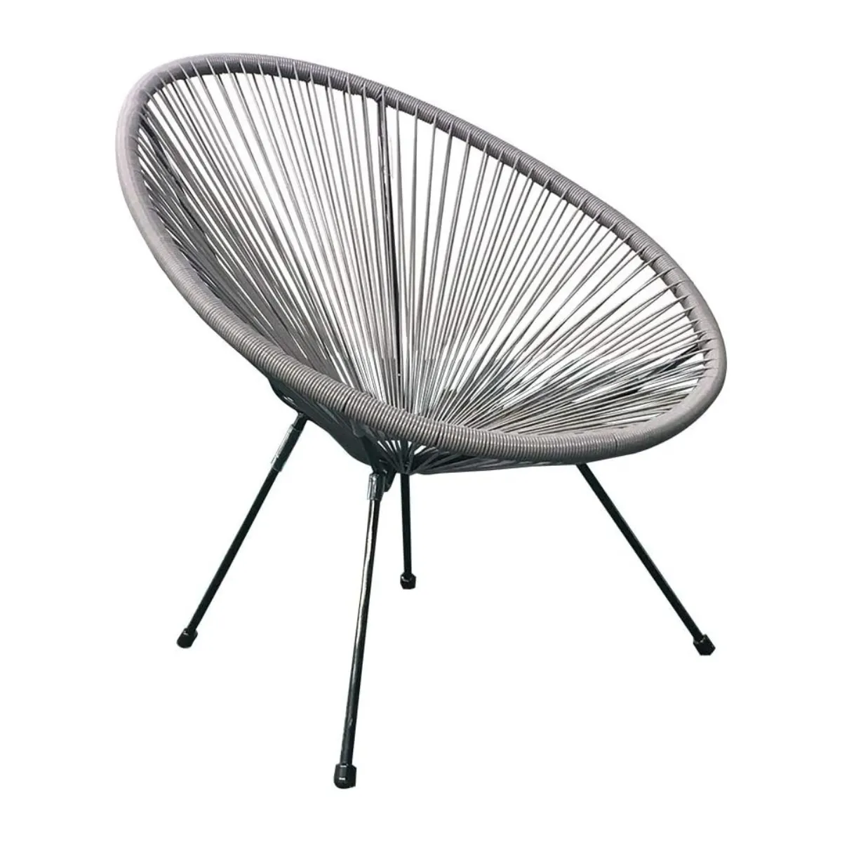 GENERICO - Silla terraza tejida gris 72x77x84cm Acapulco