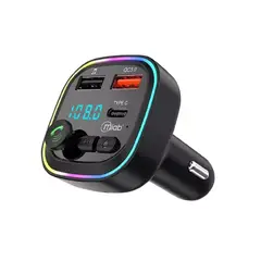 MLAB - Transmisor FM BT 12V-24V + Cargador Rápido 20W 2USB