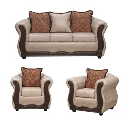 GENERICO - Juego de Living 3 1 1 Sofia PU Beige