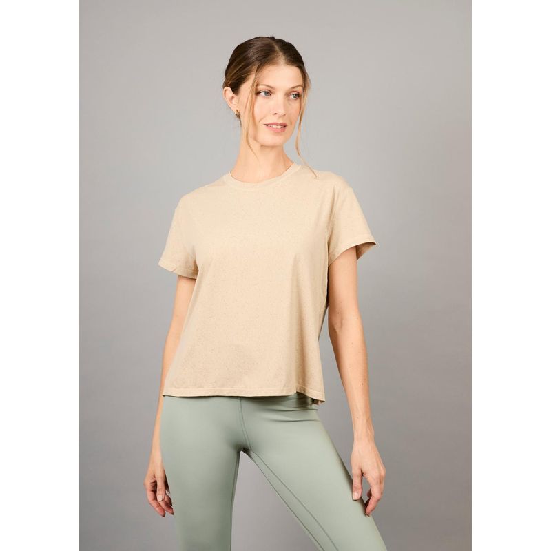 THEA - Polera Manga Corta Hela Camel