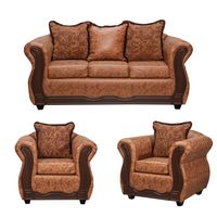 Juego de Living 3 1 1 Sofia PU Terracota