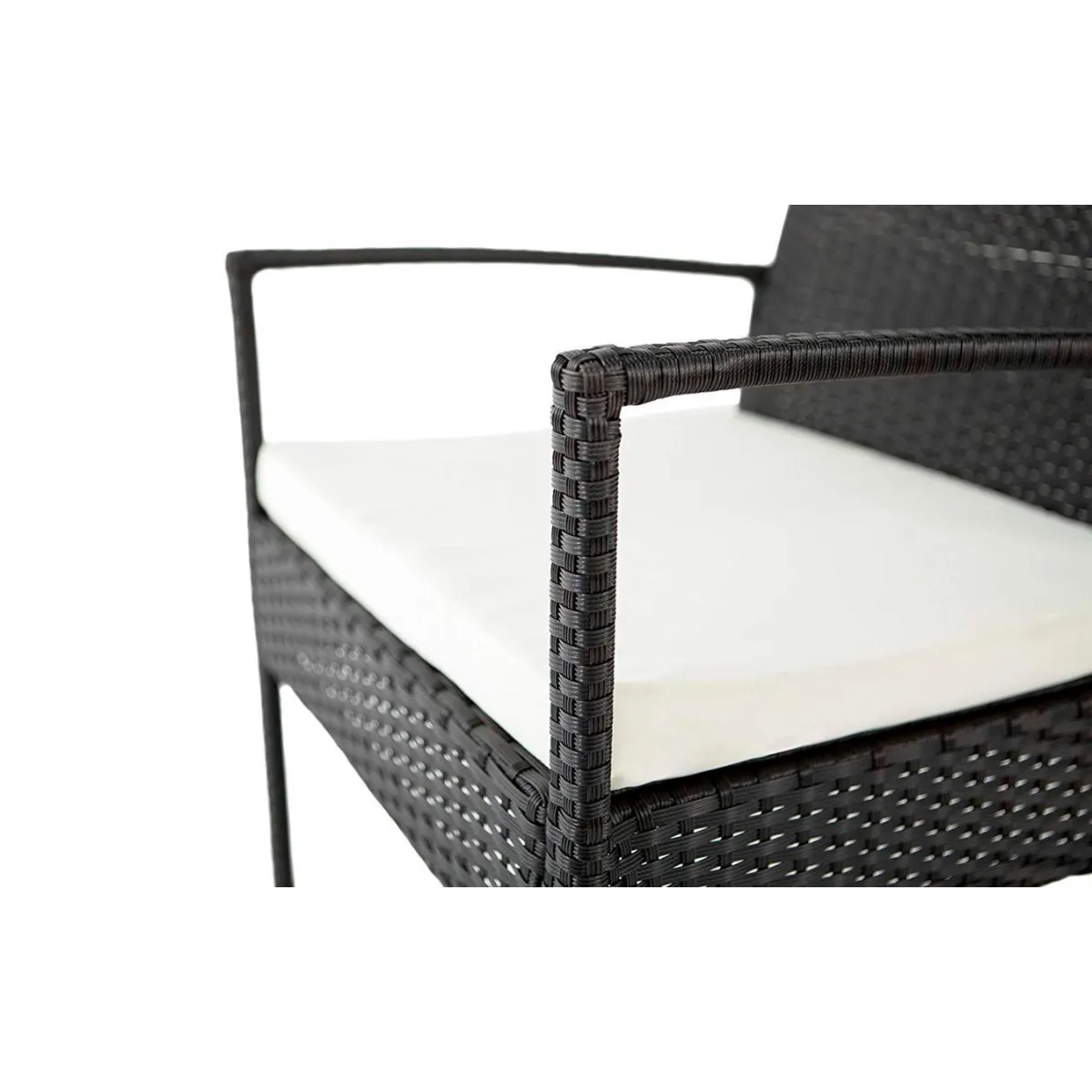 GENERICO - Juego terraza living 4 personas + Mesa símil Ratan Bighouse