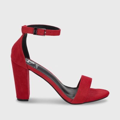 Imagen 2 del producto Sandalia Mujer Taco Rojo 86123