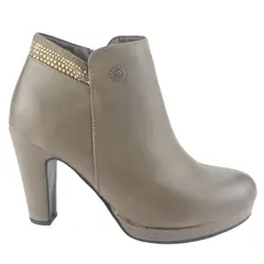 CHALADA - Botin Mujer Taupe Casual Bambina-21