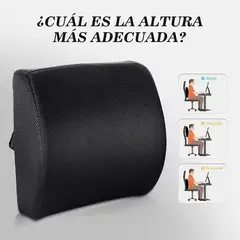 GENERICO - Cojin Con Soporte Lumbar Soporte Silla