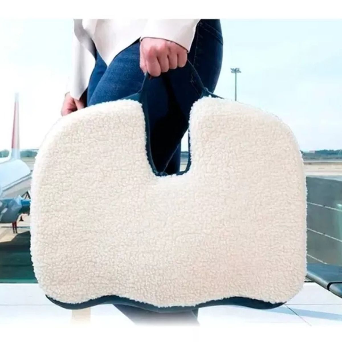 GENERICO - Cojín Asiento Pro Viscoelastico Coxis Ortopédico