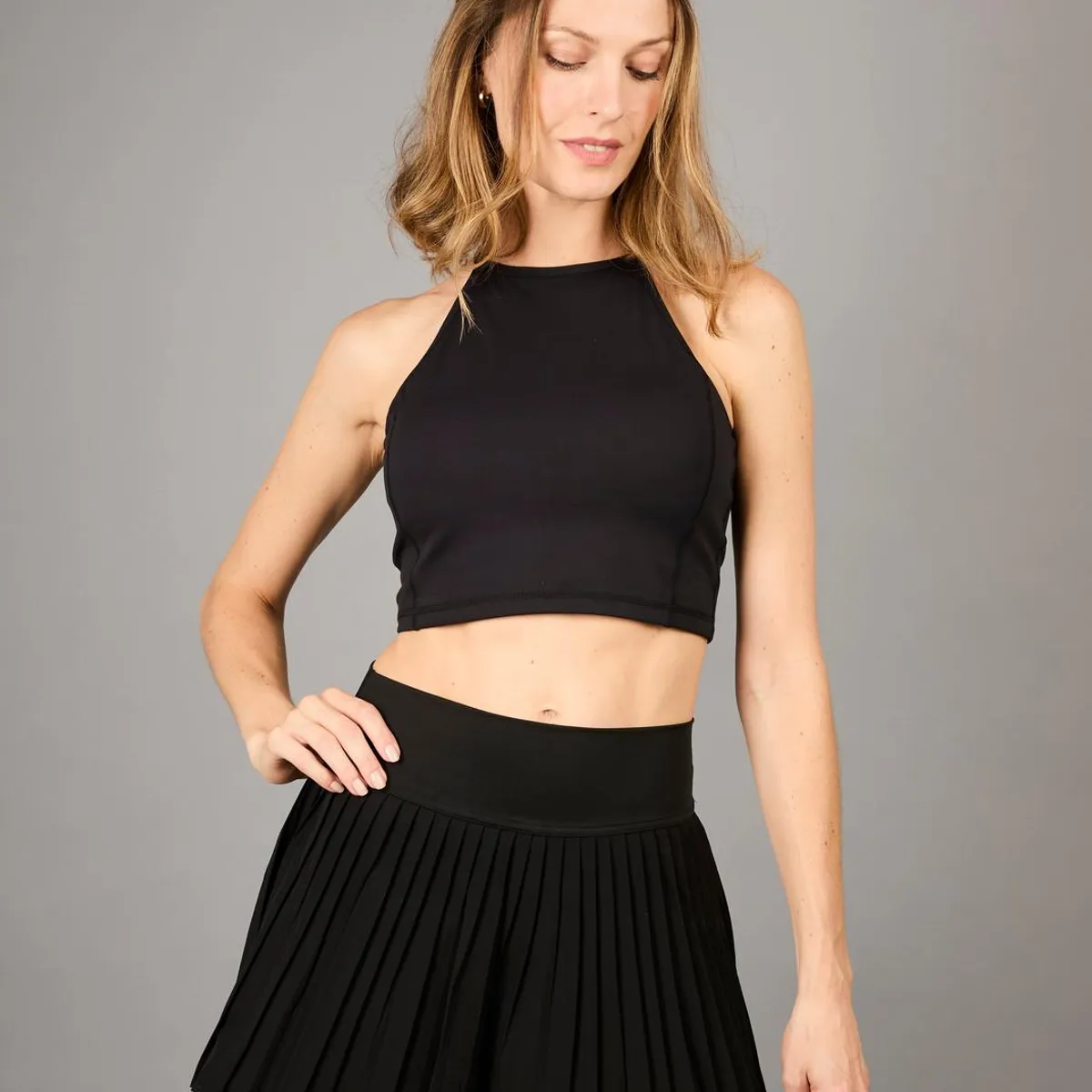 THEA - Mini Tenis/Padel Plisada Freya Black