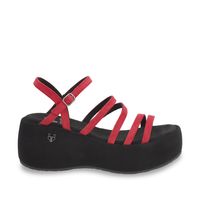 Sandalia Mujer Plataforma Rojo 45822