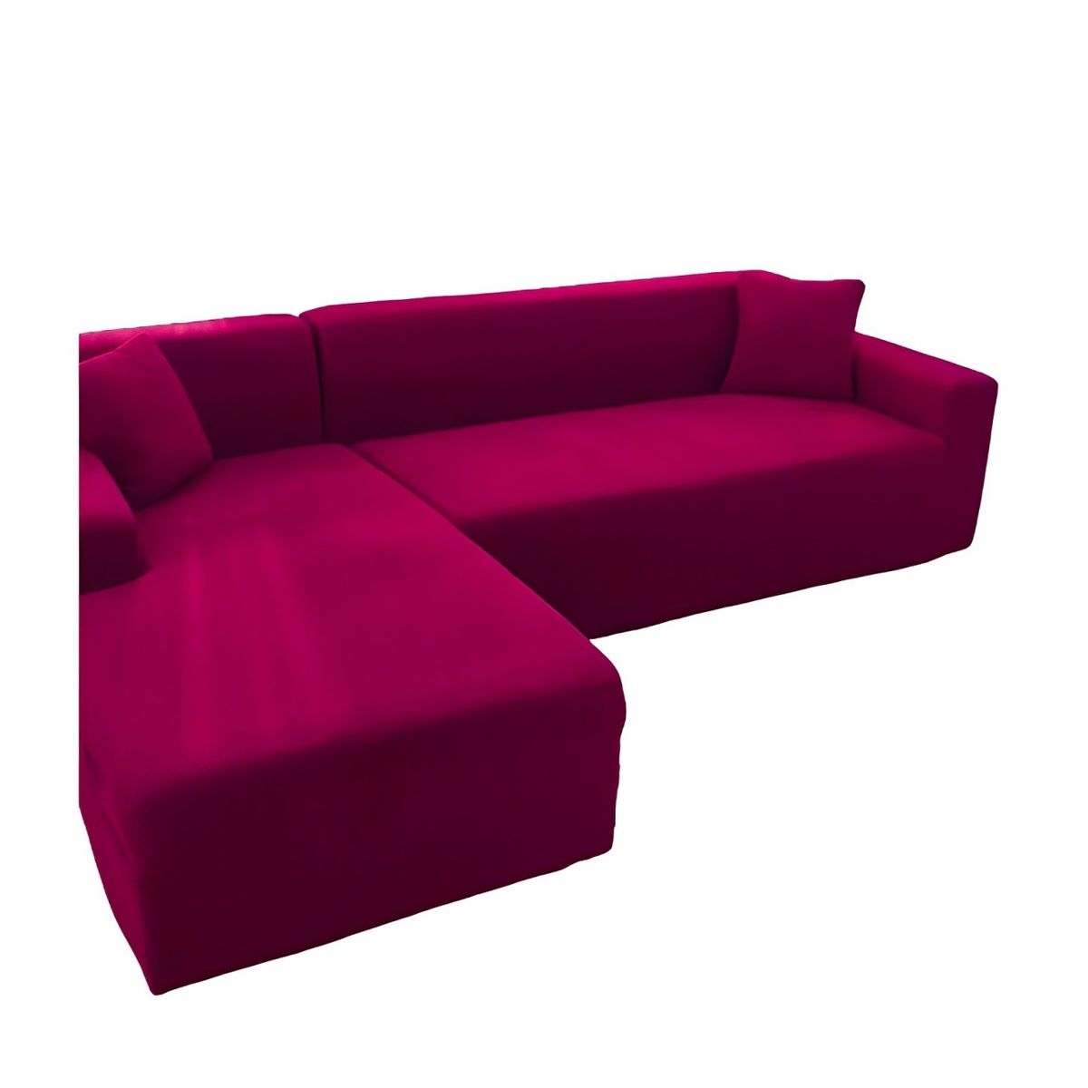 GENERICO - Funda Cubre Sillón Sofá Tipo L 4+3 Cuerpo Cuadrille