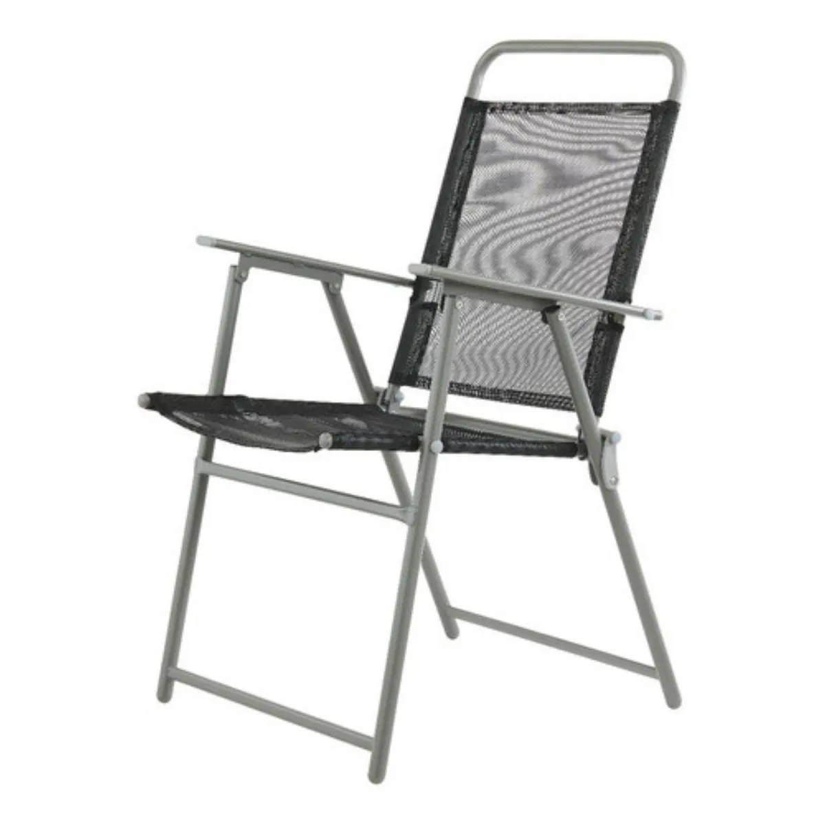 GENERICO - Juego Terraza 6 Sillas Negra Y Mesa Con Quitasol Bighouse