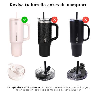 Imagen 2 del producto Tapa para Vaso Termico Mug Buffer 1,2 Lt Acero Inoxidable Frio Y Calor Bora Bora 3 - Rosa