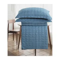ANDES - QUILT CONTEMPO 1.5 PLAZA AZUL