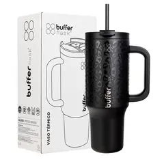 BUFFER FLASK - Vaso Termico Frio y Calor Termo Mug Buffer 1200Lt Inoxidable - Negro