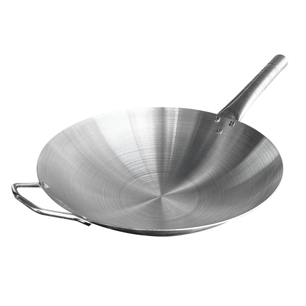 COOK IN - Wok Acero Inox Con Mango Y Aza 43 Cm